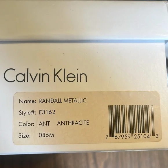 Calvin Klein 8.5 Randall Metallic Peep Open Toe Heels Stilettos - Picture 9 of 9